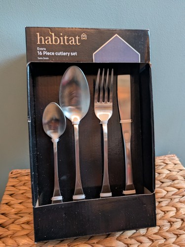 Habitat piece evora cutlery - 16,