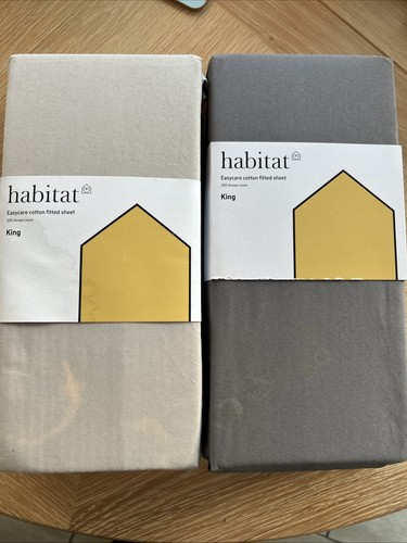 New habitat king bed fitted - new,
