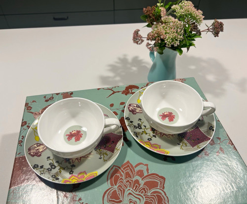 Habitat peony fine bone china - bone,