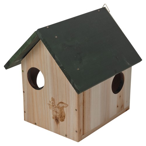 Squirrel house wooden shelter - wooden,