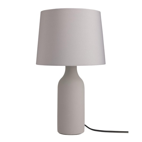 Grey ceramic table lamp - ceramic,