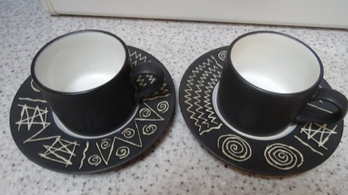 Habitat scraffito tea cups - habitat,