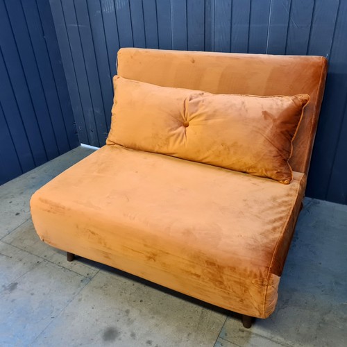 Small double velvet orange - velvet,
