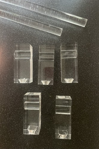Vintage acrylic curtain poles