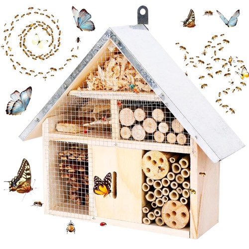 Wooden insect house bug hotel - house,