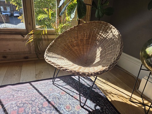Vintage mid century wicker - vintage,