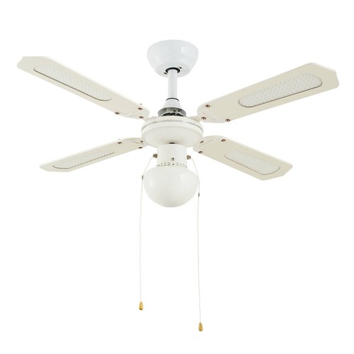 Ceiling fan with - light, habitat