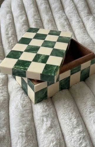Habitat green and cream
