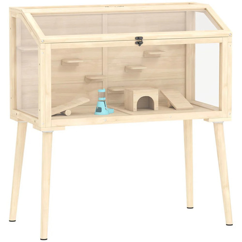 Pawhut wooden hamster - hamster, cage