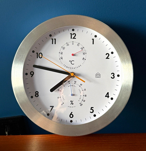 Habitat wall clock silver - clock,