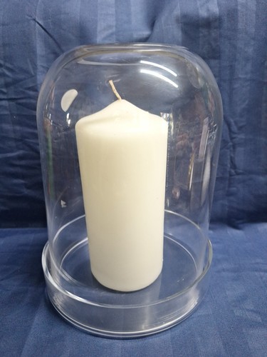 Habitat glass hurricane lamp - glass,